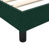 vidaXL Sommier &agrave; lattes de lit et matelas vert fonc&eacute; 90x220 cm velours
