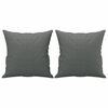 vidaXL Canap&eacute; 3 places avec oreillers gris fonc&eacute; 180 cm tissu
