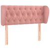 vidaXL T&ecirc;te de lit avec oreilles Rose 93x23x78/88 cm Velours