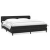 vidaXL Sommier &agrave; lattes de lit avec matelas noir 200x210 cm Velours