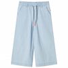 vidaXL Pantalons pour enfants bleu denim doux 104