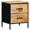 vidaXL Cabinet de chevet Marron et Noir 40 x 35 x 50 cm
