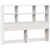 vidaXL Lit biblioth&egrave;que sans matelas blanc 120x190 cm bois pin massif