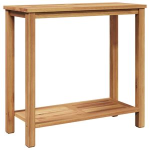 vidaXL Table console Marron 85 x 35 x 75 cm Bois de teck massif