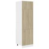 vidaXL Armoire de r&eacute;frig&eacute;rateur Ch&ecirc;ne sonoma Bois d&rsquo;ing&eacute;nierie