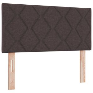 vidaXL T&ecirc;te de lit LED Marron 90 cm tissu