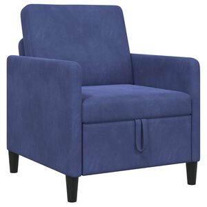 vidaXL Sofa avec rangement Bleu police 72 x 78 x 87 cm Polyester