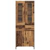 vidaXL Haut Armoire avec tiroir 2 pcs Bois ancien Bois d'ing&eacute;nierie
