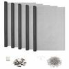 vidaXL Couvercle de puits de lumi&egrave;re avec clips 5 pc 70 x 190 cm Gris