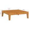 vidaXL Salon de jardin 5 pcs avec coussins Bois d'acacia solide