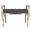 vidaXL Banc Gris fonc&eacute; 80x45x60 cm Velours
