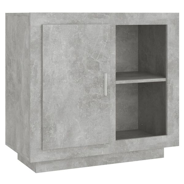 vidaXL Buffet Gris béton 80x40x75 cm
