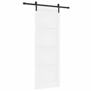 vidaXL Porte coulissante Blanc 83 x 232 cm Bois de pin massif