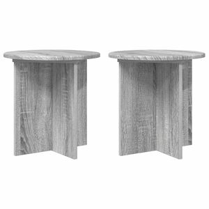 vidaXL Support de Plante 2 pc Sonoma gris 40 x 40 x 40 cm
