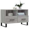 vidaXL Meuble TV Sonoma gris 80x36x50 cm Bois d'ing&eacute;nierie