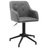 vidaXL Chaise pivotante de bureau Gris clair Tissu
