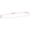 vidaXL Dessus de table 120x50x3,8cm ovale bois massif de manguier brut