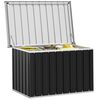 vidaXL Bo&icirc;te de rangement de jardin Anthracite 109x67x65 cm
