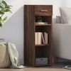 vidaXL Buffet ch&ecirc;ne marron 30x42,5x93 cm bois d'ing&eacute;nierie