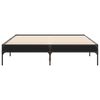 vidaXL Cadre de lit sans matelas noir 120x190 cm
