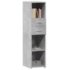 vidaXL Buffet haut gris b&eacute;ton 30x42,5x124 cm bois d'ing&eacute;nierie