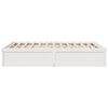 vidaXL Cadre de lit sans matelas blanc 150x200 cm bois de pin massif