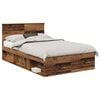 vidaXL Cadre de lit Bois ancien 120 x 190 cm Bois d'ing&eacute;nierie