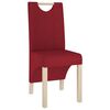 vidaXL Chaises &agrave; manger lot de 4 rouge bordeaux tissu