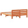 vidaXL Cadre de lit sans matelas cire marron 120x200cm bois pin massif