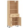 vidaXL Buffet haut Ch&ecirc;ne sonoma 69,5x34x180 cm Bois d'ing&eacute;nierie