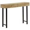 vidaXL Table console Bois de manguier massif 102x30x79 cm