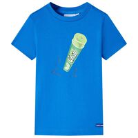 T-shirt pour enfants bleu vif 92