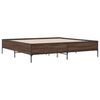 vidaXL Cadre de lit sans matelas ch&ecirc;ne marron 180x200 cm