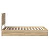 vidaXL Lit de Rangement Ch&ecirc;ne Sonoma 100 x 200 cm Bois d'ing&eacute;nierie