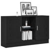 vidaXL Buffet Ch&ecirc;ne noir 120 x 30,5 x 70 cm Bois d'ing&eacute;nierie
