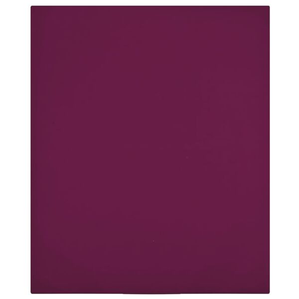 vidaXL Draps-housses Jersey 2 pcs Bordeaux 140x200 cm Coton