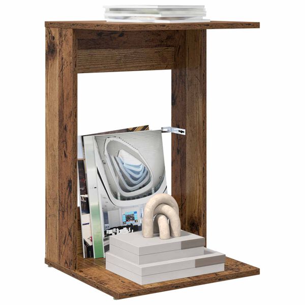 vidaXL Table d'appoint Bois ancien 40 x 38 x 62,5 cm Bois d'ing&eacute;nierie