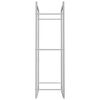 vidaXL Portant de bois de chauffage 50x28x94 cm acier inoxydable