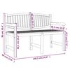 vidaXL Banc de jardin 149,5x60x90 cm bois de teck solide