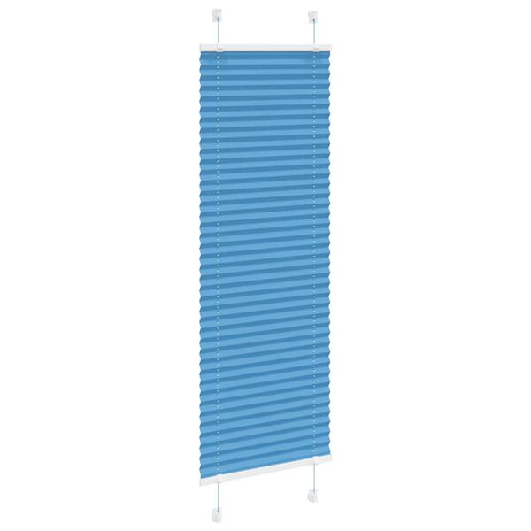 vidaXL Store pliss&eacute; bleu 40x150 cm largeur du tissu 39,4 cm polyester