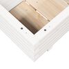 vidaXL Jardini&egrave;re blanc 110x40x26,5 cm bois de pin massif