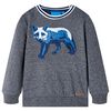 Sweatshirt pour enfants m&eacute;lange bleu marine 140