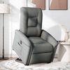 vidaXL Fauteuil inclinable &eacute;lectrique gris clair tissu