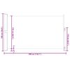 vidaXL Auvent latéral rétractable de patio 180x300 cm Crème
