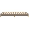 vidaXL Cadre de lit sans matelas taupe 160x200 cm tissu