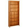 vidaXL Biblioth&egrave;que &agrave; 7 niveaux 90x22,5x200 cm Bois de ch&ecirc;ne massif