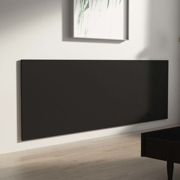 vidaXL T&ecirc;te de lit murale Noir 240x1,5x80 cm Bois d'ing&eacute;nierie