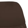 vidaXL Chaise de relaxation avec repose-pieds Marron Similicuir