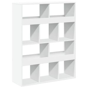 vidaXL Cloison de s&eacute;paration blanc 100x33x125,5 cm bois d'ing&eacute;nierie