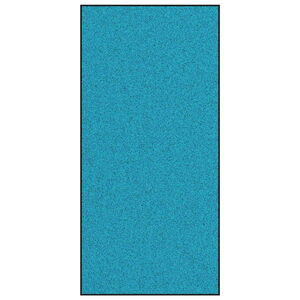 vidaXL Tapis d'entr&eacute;e Autre Cyan et Noir 120 x 250 cm Polyamide et PVC
